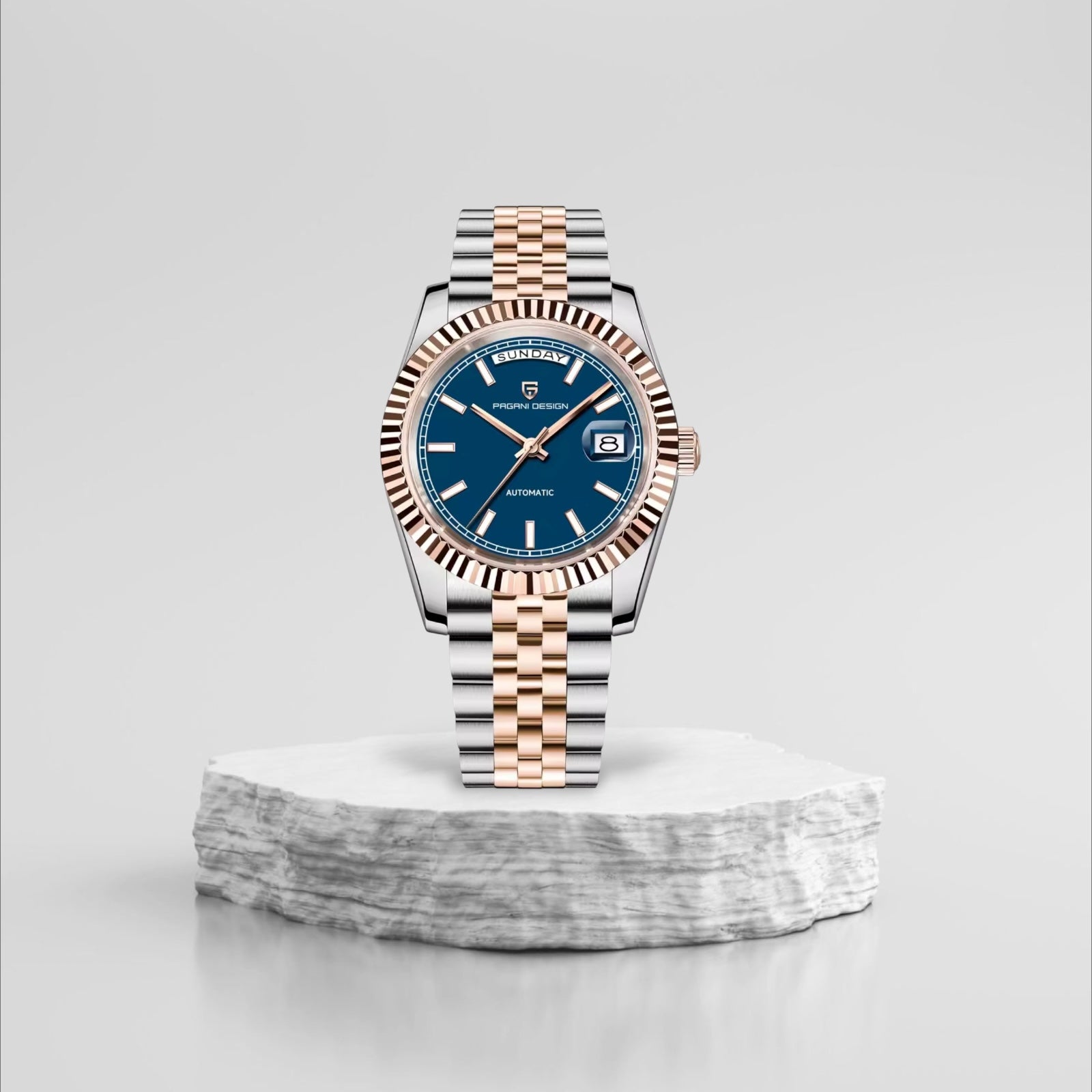 Gold on Blue